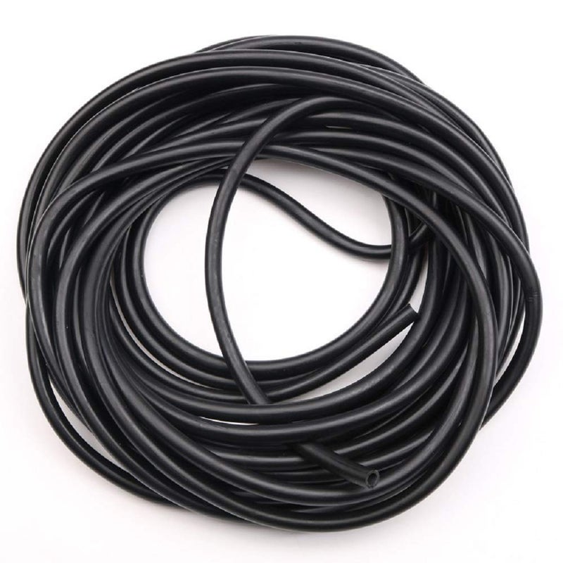 SUCOHANS 50 FT Black Latex Rubber Tubing,3/8in OD 1/4in ID Black 1 Continuous Piece - Image 1